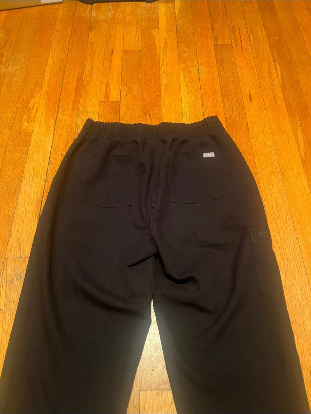 Figs Zamora High-Waisted Jogger Scrub Pants in Black, Women’s Medium Tall